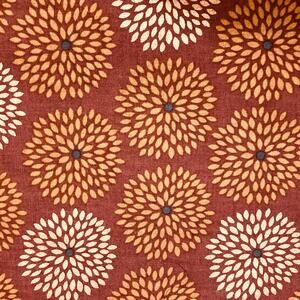 Marsala Metallic Copper Flower Burst, Emma & Mila by Camelot Collection 1.5 yard